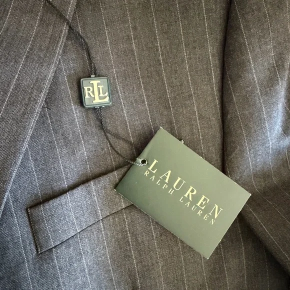 Ralph Lauren Gray Pinstripe Two-Piece Suit